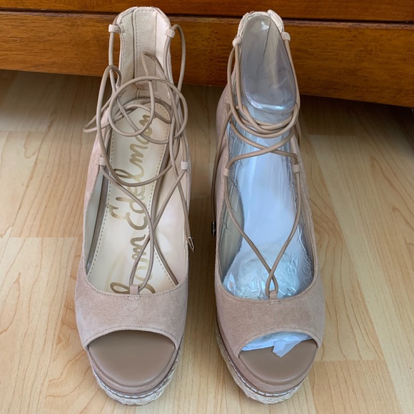 Sam Edelman - Camel Suede, Harriet Wedges - Picture 2 of 4